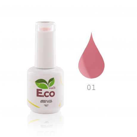 Базовое покрытие для гель-лака камуфлирующее E.co Nails Absolute Base Coat №01, 15 мл