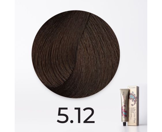 Краска для волос FarmaVita Life Color Plus 5.12 светло-каштановый пепельный ирис, 100мл