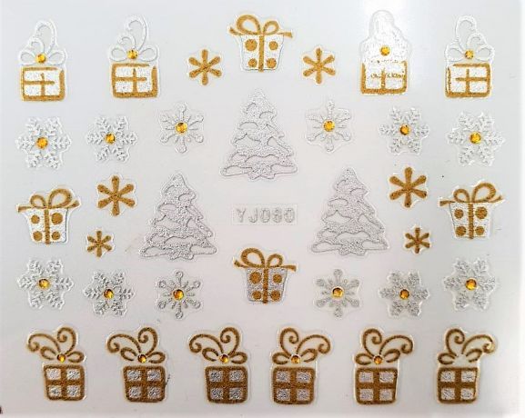 Наклейки для ногтей "Новогоднее чудо" YJ060