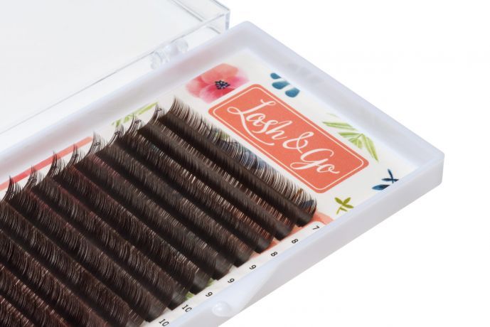 Ресницы Lash&Go микс 0,10 D/7-9 mm "Эспрессо"(6 линий)