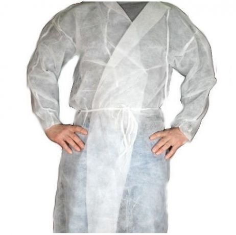 Халат посетителя с рукавами на резинке (5 штук)