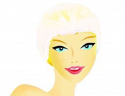 Шапочка-клип белая 100 шт. в упаковке