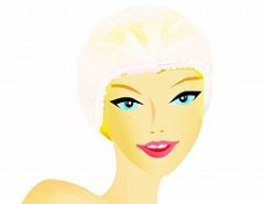 Шапочка-клип белая 100 шт. в упаковке