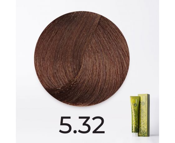 Краска для волос FarmaVita B.Life Color 5.32 Светло-каштановый золотисто-перламутровый, 100мл