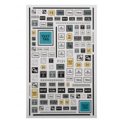 Наклейки для ногтей F121