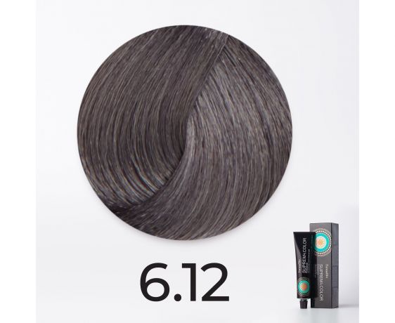 Краска для волос FarmaVita Suprema 6.12 темный блондин пепельно-перламутровый, 60мл