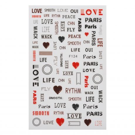 Наклейки для ногтей F124