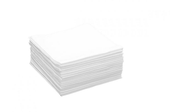 Салфетка одноразовая Эстетика 35х70, спанлейс 40 г/м2, белая,100 шт/уп