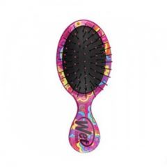 WET BRUSH SQUIRT HAPPY Щетка для спутанных волос mini размера (зеленые цветы) (W)