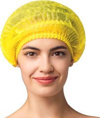 Шапочка-клип желтая 50 шт. в упаковке