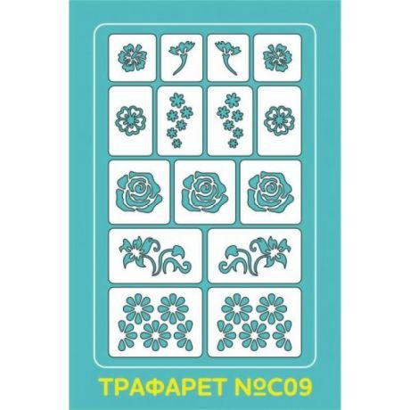 Aeropuffing Stencil №С09 - трафарет №С09