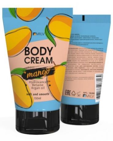 Крем Milv для тела "Манго" 150 мл. 
