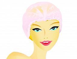 Шапочка-клип розовая 50 шт. в упаковке