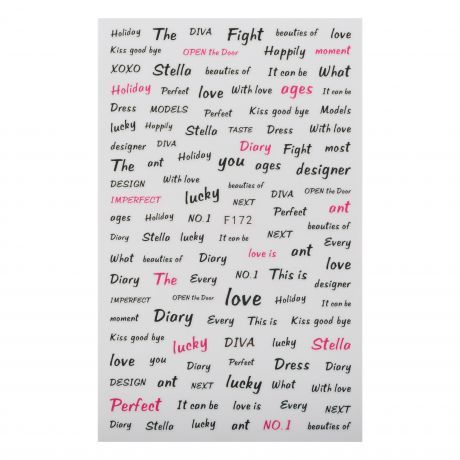 Наклейки для ногтей F172