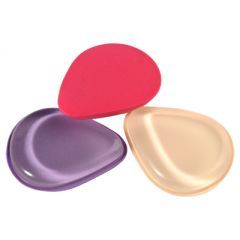 Кисть-спонж для макияжа DOUBLE, 1шт., (01 Бежевый)