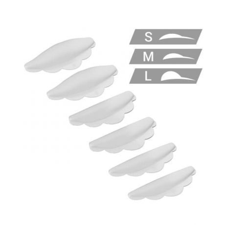Силиконовые валики набор  "S", "M", "L" 3 пары