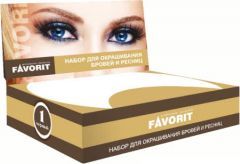 Набор для окрашивания бровей и ресниц графит №4