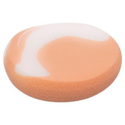 Спонж круглый толстый, бежевый/белый