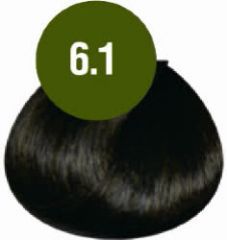 Краска для волос FarmaVita B.Life Color 6.1 Темный блондин пепельный, 100мл