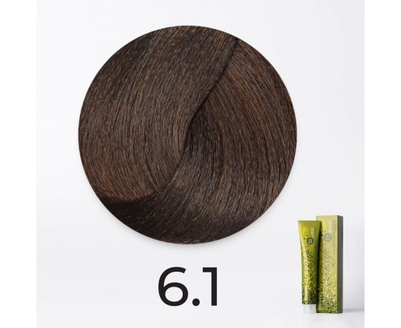 Краска для волос FarmaVita B.Life Color 6.1 Темный блондин пепельный, 100мл