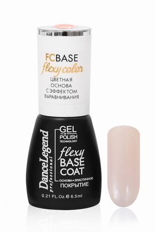Гель-лак для ногтей "Dance Legend" Flexy Base Coat Peach Pearl (6.5мл)