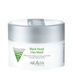 Маска для лица для глубокого очищения против черных точек Aravia Professional, 150 мл