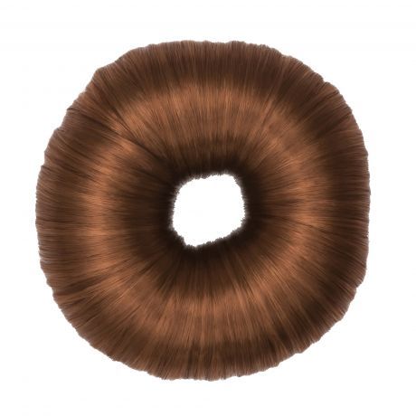 Валик для причесок Melon Pro, искусствен. волосы d 10 см корич.