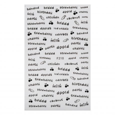 Наклейки для ногтей F210