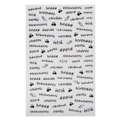 Наклейки для ногтей F210