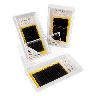 Ресницы на ленте Simona Queen Lash, 18лин, 0,07 C-изгиб №10