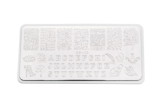 Пластина для стемпинга E.co Nails QS+02