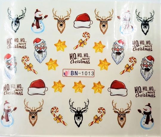 Наклейки для ногтей "Новогоднее чудо" BN1013