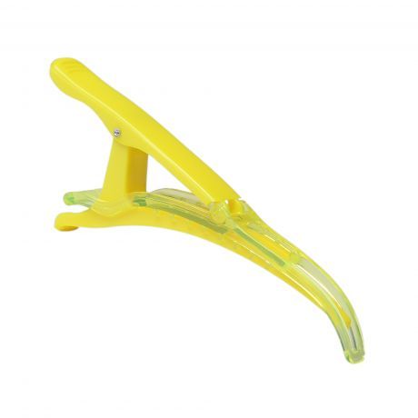 Зажим для волос МР глянц./пластмас. желт. 140*13мм 4 шт./уп арт.СН36642