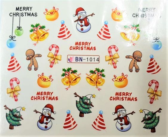 Наклейки для ногтей "Новогоднее чудо" BN1014
