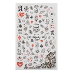 Наклейки для ногтей F475