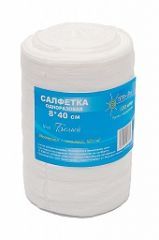 Салфетка одноразовая (воротнички) 8*40 спанлейс 100шт в РОЛИКЕ