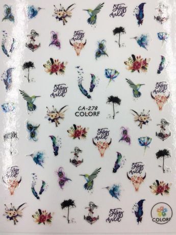 Наклейки для ногтей CA278