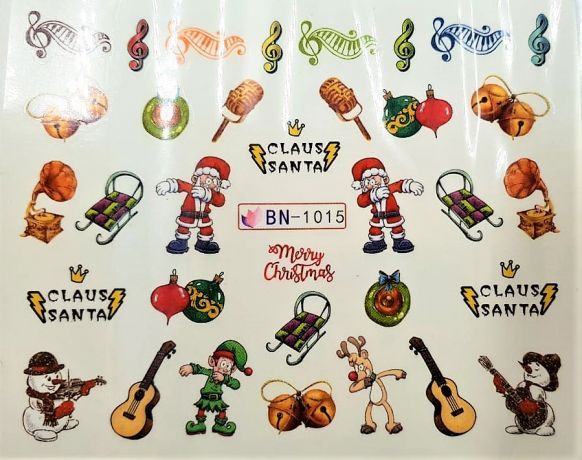 Наклейки для ногтей "Новогоднее чудо" BN1015