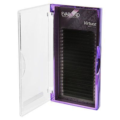 Ресницы на ленте Virtuoz, 20 линий, 0,10 L-изгиб, MIX