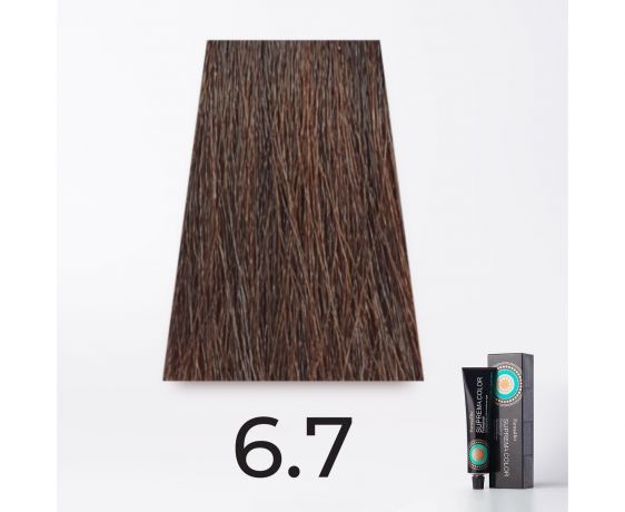 Краска для волос FarmaVita Suprema 6.7 светлый коричневый кашемир, 60мл