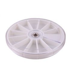 У142-01 Каруселька д/украшений, 12 ячеек (диаметр 8,3) бел