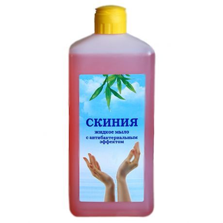 Скиния Мыло жидкое антибактериальное, флакон 1 литр