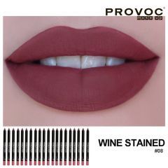 Гелевая подводка в карандаше для губ Provoc Gel Lip Liner №08 Wine Stained