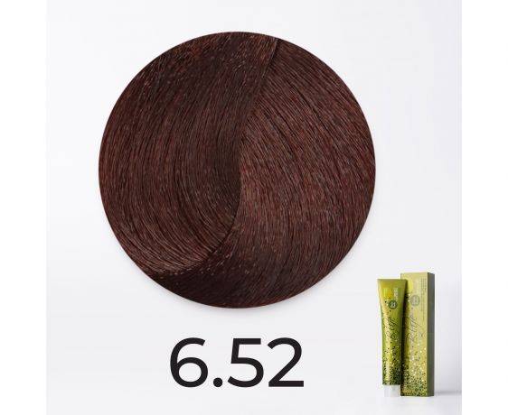 Краска для волос FarmaVita B.Life Color 6.52 Темный блондин махагоновый ирис, 100мл