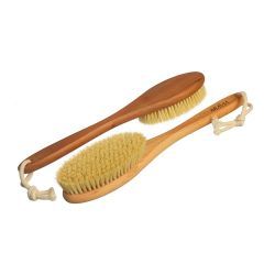 Щётка для сухого массажа натуральное волокно ARAVIA Professional средняя