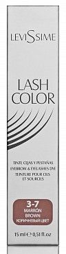Краска для ресниц и бровей "LEVISSIME" цвет коричневый №3-7, 15 мл