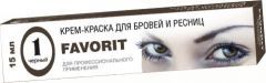Краска для бровей и ресниц"FAVORIT" черная №1 15мл