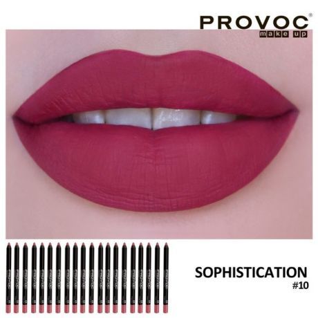 Гелевая подводка в карандаше для губ Provoc Gel Lip Liner №10