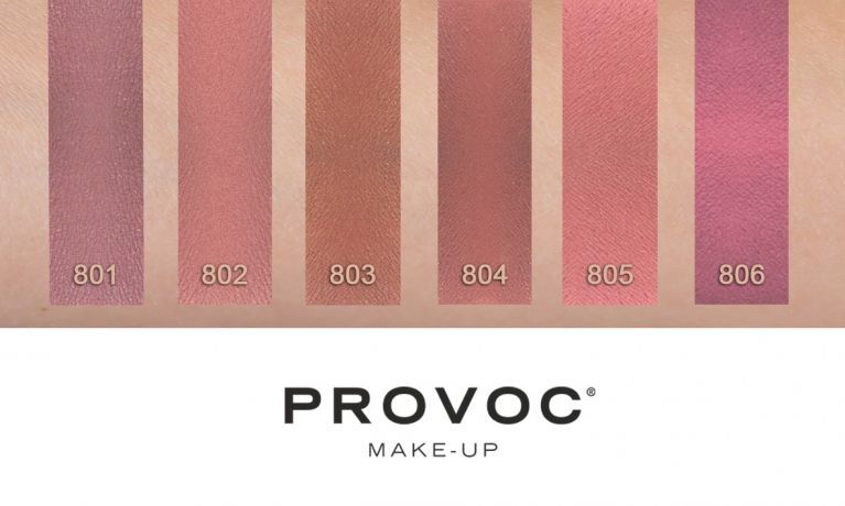 Гелевая подводка в карандаше для губ Provoc Gel Lip Liner №801 Sexy Scarlet (лилово-бежевый нюд)				