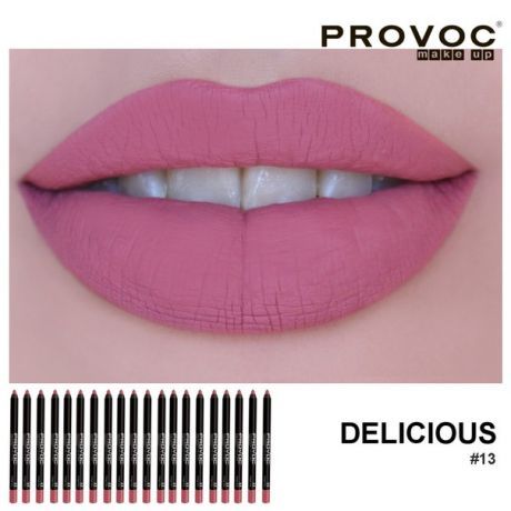 Гелевая подводка в карандаше для губ Provoc Gel Lip Liner №13 Delicious										
